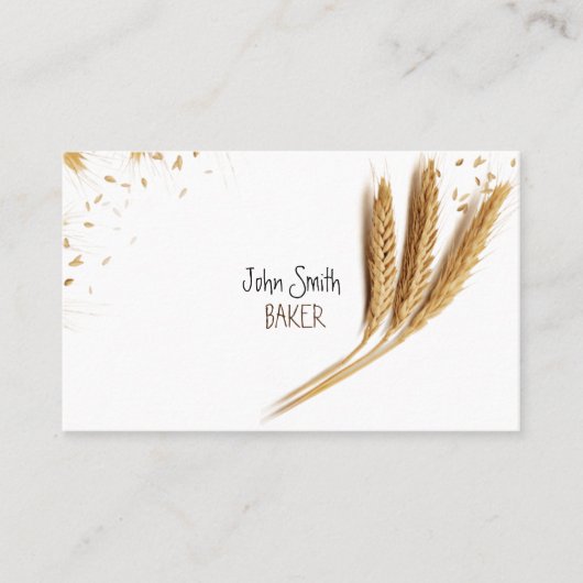 Baker (panadero) tarjeta visita 名刺 (正面)