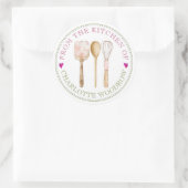 Baker Pastry Chef Tools Food Label Sticker ラウンドシール (バッグ)