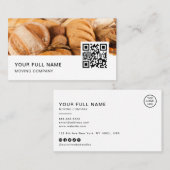 Baker QRコードロゴソーシャルメディア 名刺 (正面/裏面)