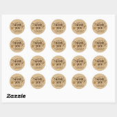 Baker Thank You Sticker  Custom Baking Icon Design ラウンドシール (シート)
