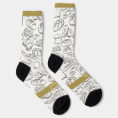 Bakers bake bread and pastries, Thanksgiving ソックス (右)