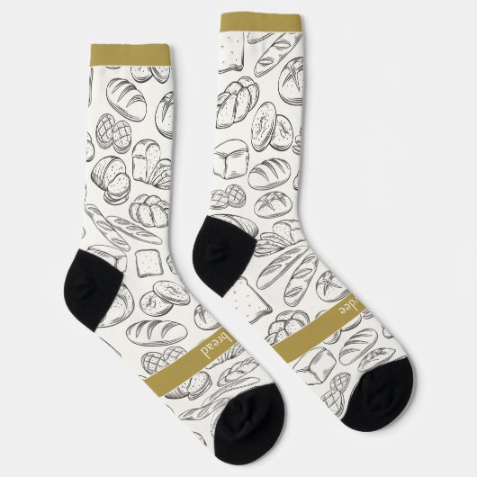 Bakers bake bread and pastries, Thanksgiving ソックス (右)