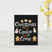 Bakers Christmas Cookie Crew Family Baking Team Ho カード (黄色い花)