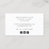 Baker's Pink金ゴールドロゴ用品の名刺 名刺 (裏面)