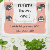 Baker's Tea Taoil Gift Mum, Nan, Name (Peach) キッチンタオル (折り畳み)