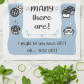 Baker's Tea Towel Nanna, Mum, Dad Gift (Blue)  キッチンタオル (折り畳み)