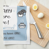 Baker's Tea Towel Nanna, Mum, Dad Gift (Blue)  キッチンタオル (四つ折り)