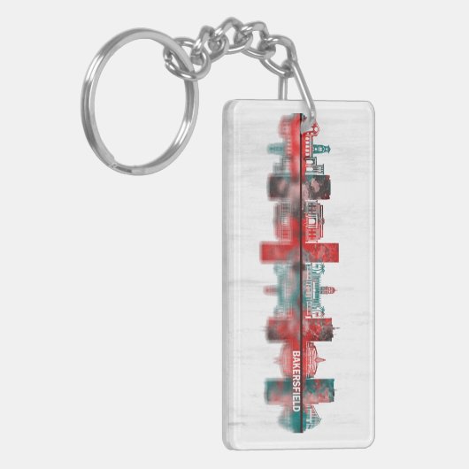 Bakersfield California Skyline キーホルダー (正面左)