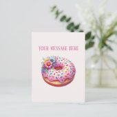 Bakery add message business name bakery doughnut  ポストカード (スタンド正面)