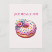 Bakery add message business name bakery doughnut  ポストカード (正面)