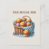Bakery add message Business name muffins ポストカード (正面)