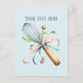 bakery add message business name whisk ポストカード (正面)