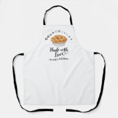 Bakery Baking Apple Pie Modern Minimalist エプロン (正面)