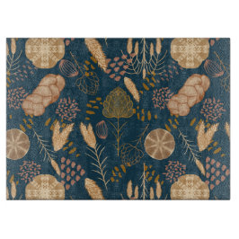 Bakery Bliss: Artisan Bread & Barley, Teal カッティングボード