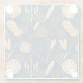 Bakery Bliss: Artisan Bread & Barley, Teal ガラスコースター (裏面)