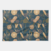 Bakery Bliss: Artisan Bread & Barley, Teal キッチンタオル (横)