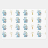 Bakery Blue Flower Mixer ラッピングペーパーシート (正面3)