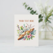 Bakery bread add message business name  ポストカード (スタンド正面)