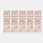 Bakery business themed stickers ラベル (シート)