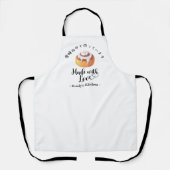 Bakery Cinnamon Roll Modern Minimalist Baking エプロン (正面)