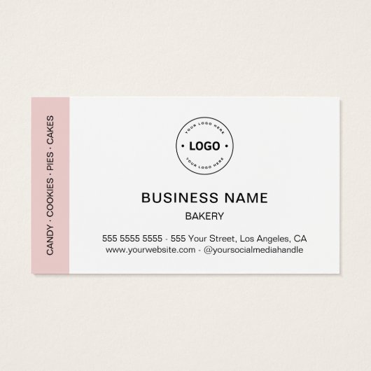 Bakery Custom Logo Business Gift Certificate (裏面)