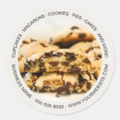 Bakery Custom Photo Cookies   ラウンドシール (正面)