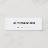 Bakery Dessert Companyの名刺 スキニー名刺 (裏面)