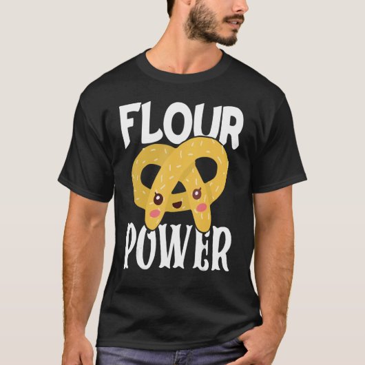 Bakery Donut Baking Flour Power Confectioner Cake Tシャツ (正面)