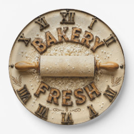 Bakery Fresh Rustic Baking Kitchen Decor ペーパープレート