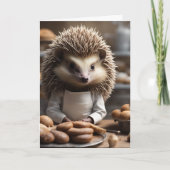 Bakery Hedge Hog Happy Birthday  カード (正面)