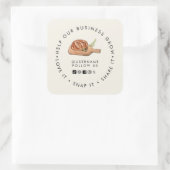 Bakery Help our Business Grow Social media スクエアシール (バッグ)