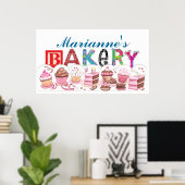 Bakery - Kitchen Poster Sign - SRF ポスター (ホームオフィス)