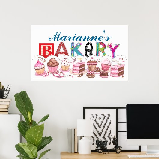 Bakery - Kitchen Poster Sign - SRF ポスター (ホームオフィス)