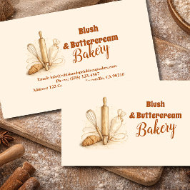 Bakery Logo Pastry Shop Branding 名刺