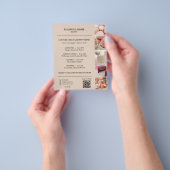 Bakery Menu Flyer Template QR Code Mocha Brown チラシ (手)