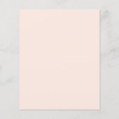 Bakery Menu Flyer Template QR Code Peach チラシ (裏面)