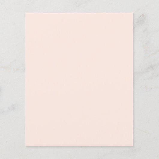 Bakery Menu Flyer Template QR Code Peach チラシ (裏面)