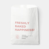 Bakery Modern Custom Logo Paper Bag フェイバーバッグ (正面)