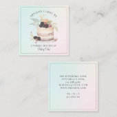 Bakery Pastry Chef Baker Square Business Card スクエア名刺 (正面/裏面)