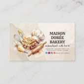 Bakery Pastry Chef Baking Catering Gold Price List 名刺 (正面)