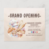 Bakery Pastry Chef Baking Catering Grand Opening チラシ (正面)