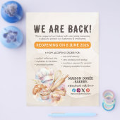 Bakery Pastry Chef Baking Catering Grand Reopening チラシ (シングル)