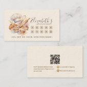 Bakery Pastry Chef Baking Catering Loyalty Punch ロイヤリティカード (正面/裏面)