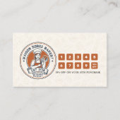 Bakery Pastry Chef Baking Catering Loyalty Punch ロイヤリティカード (正面)