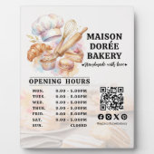 Bakery Pastry Chef Baking Catering Opening Hours フォトプラーク (正面)