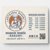 Bakery Pastry Chef Baking Catering Opening Hours フォトプラーク (正面)