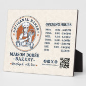 Bakery Pastry Chef Baking Catering Opening Hours フォトプラーク (側面)