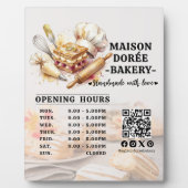 Bakery Pastry Chef Baking Catering Opening Hours フォトプラーク (正面)