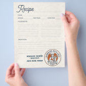 Bakery Pastry Chef Baking Recipe Page Cookbook チラシ (手)