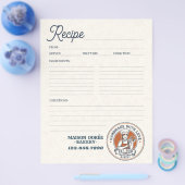 Bakery Pastry Chef Baking Recipe Page Cookbook チラシ (シングル)